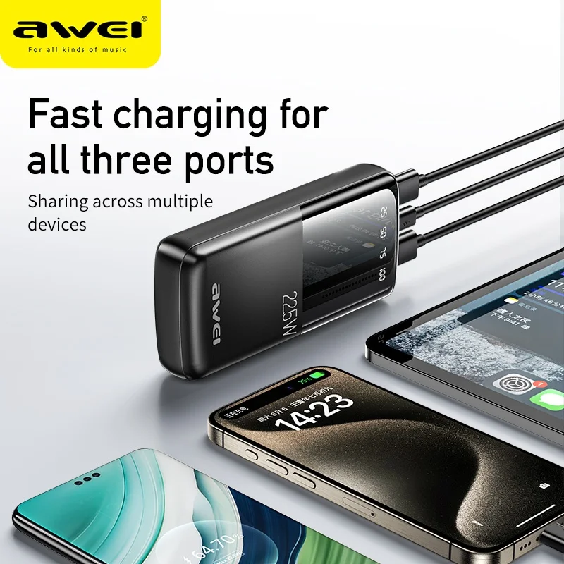 Awei P13K 20000mah Power Bank features