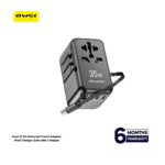 Awei G-52 Universal Travel Adaptor Wall Charger GaN with 4 Output