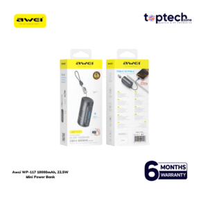 Alternative view of Awei WP‑117 10000mAh 22.5W Mini Power Bank