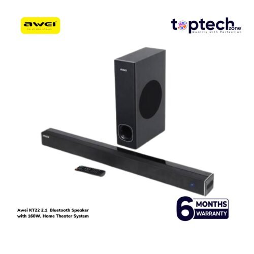 Alternative view of Awei KT22 2.1 Channel Black Bluetooth Speaker with 160W, Home Theater System