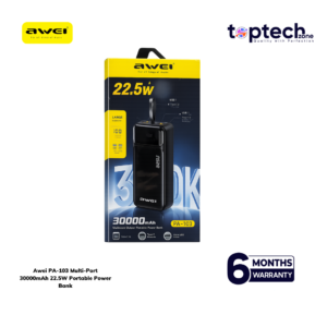 Alternative view of Awei PA-103 Multi‑Port 30000mAh 22.5W Portable Power Bank