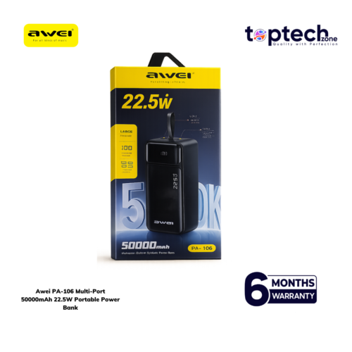 Alternative view of Awei PA-106 Multi‑Port 50000mAh 22.5W Portable Power Bank