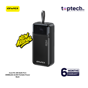 Awei PA-103 Multi‑Port 30000mAh 22.5W Portable Power Bank