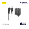 Awei C15T-EU Dual USB Wall Charger with Type-C Cable