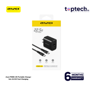 Awei PD85i-US Portable Charger Set: 22.5W Fast Charging