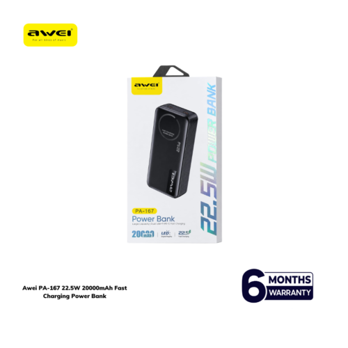Awei PA-167 22.5W 20000mAh Fast Charging Power Bank