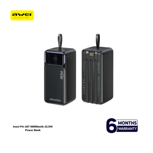 Awei PA-107 50000mAh 22.5W Power Bank