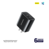 Awei PD85-US 22.5W Portable Mini Charger: Dual‑Port USB + Type‑C