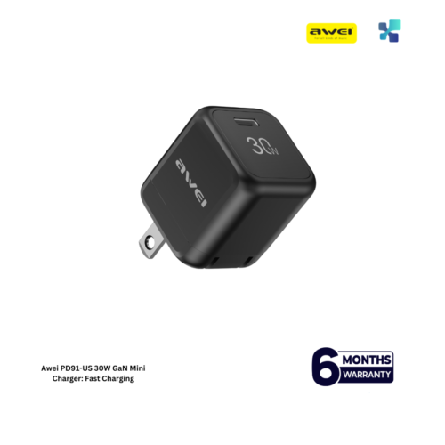 Awei PD91-US 30W GaN Mini Charger: Fast Charging